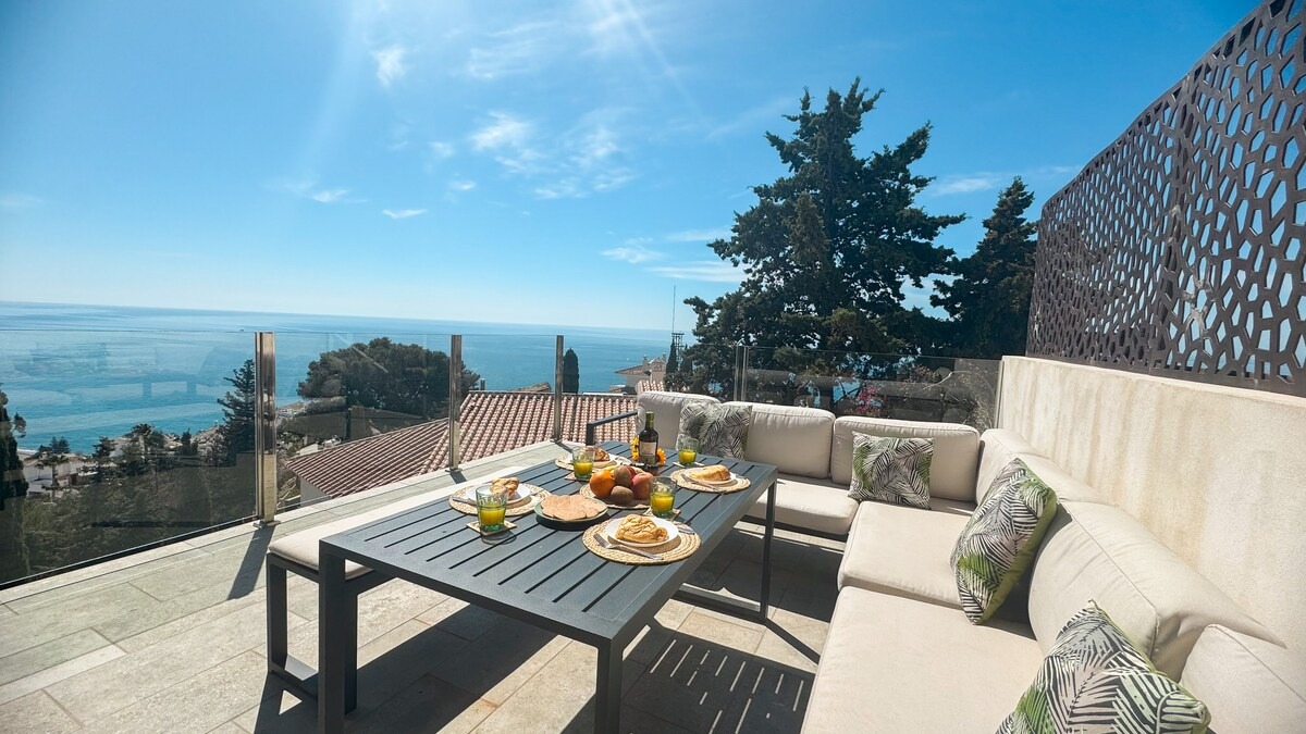 Luxury Sea View Villa with Infinity Pool & Panoramic Terraces